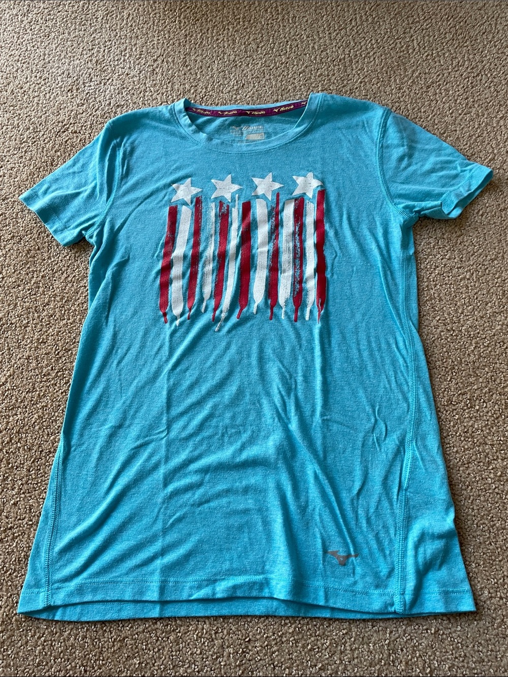 Mizuno Aqua Performance Tee with Patriotic Accents